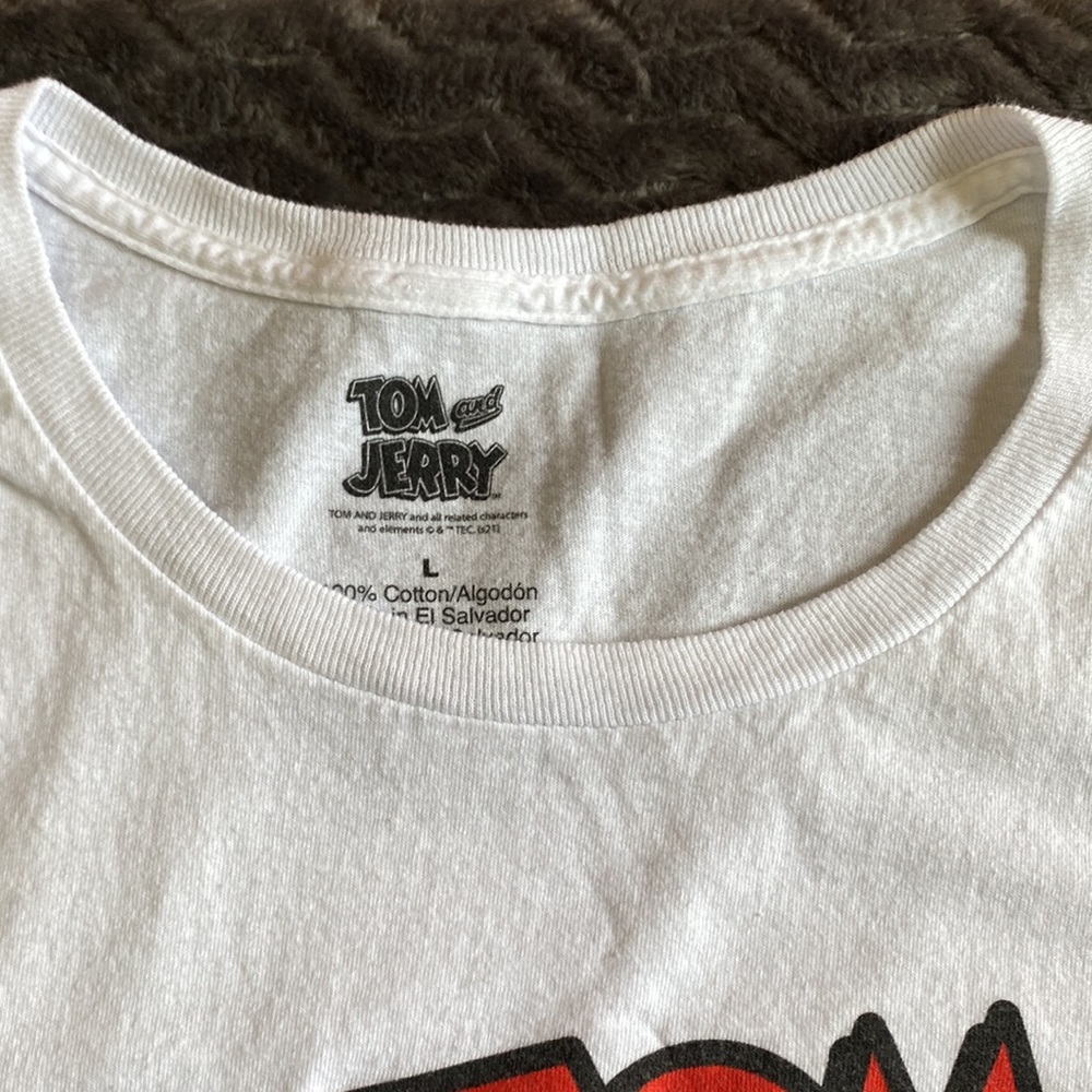 Tom and Jerry, double side, graphic logo, T-shirt, size large - Picture 4 of 11